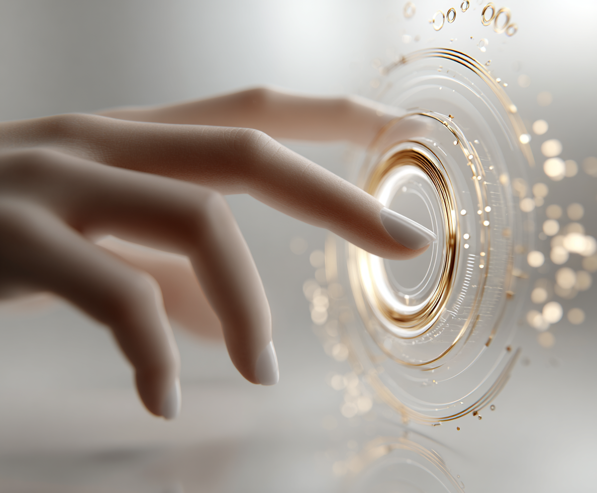 image of business professional reviewing analytics (for a hr tech)